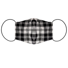 Load image into Gallery viewer, Cloth Face Mask - Black and White Plaid